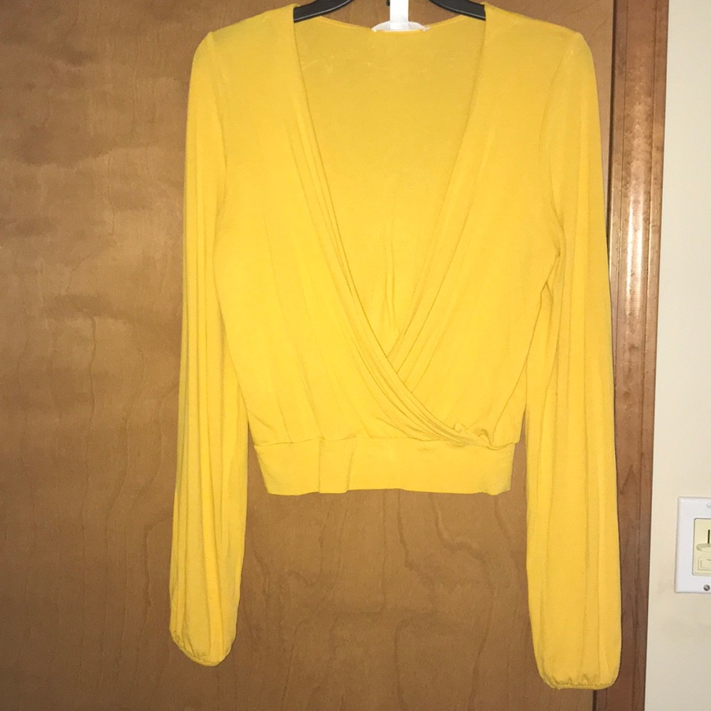 Revamped yellow Long Sleeve Top - Picture 1 of 1
